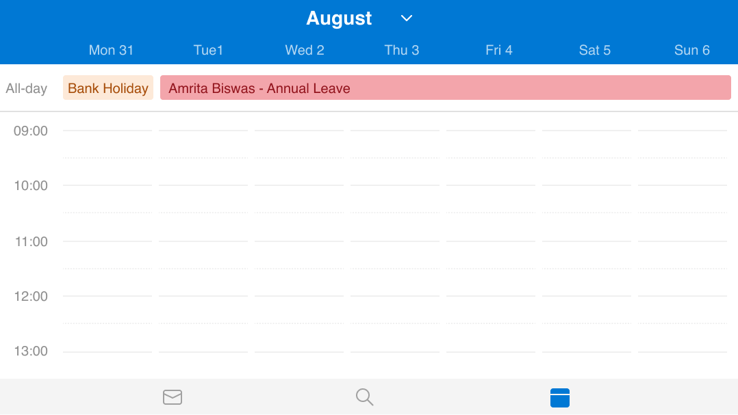 Outlook Calendar